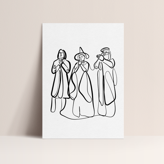 Snape, McGonagall and Dumbledore - Art Print