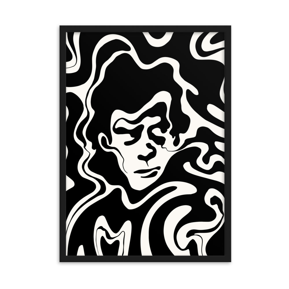 Wavy Nick Cavey - Framed Art Print