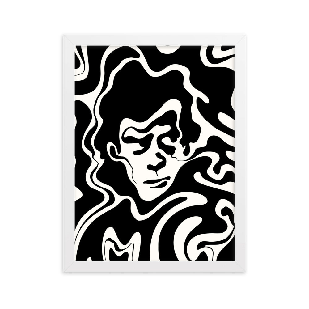 Wavy Nick Cavey - Framed Art Print