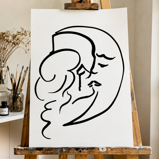 The Moon and I - Original Painting