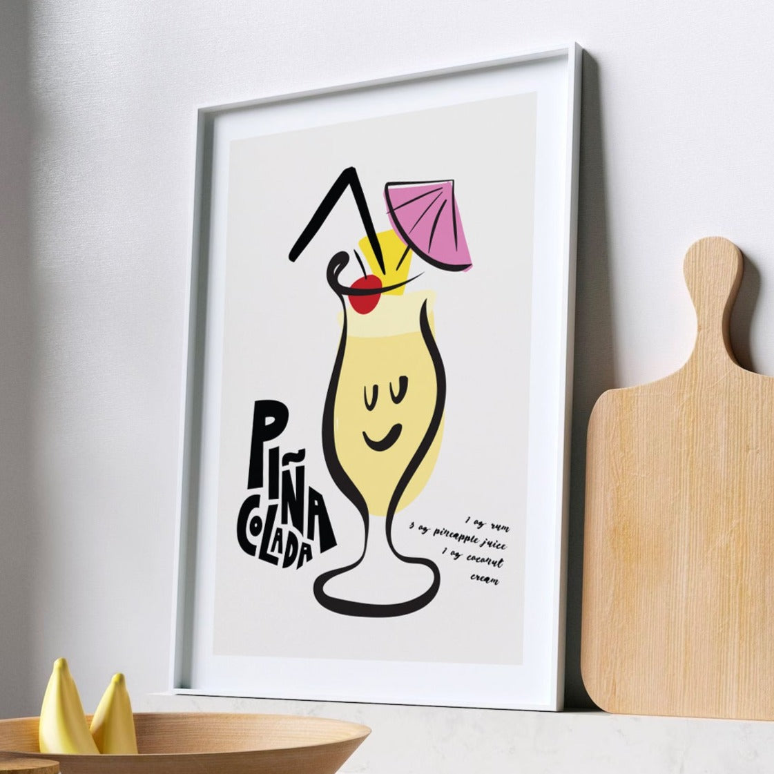 Pina Colada Cocktail Art Print