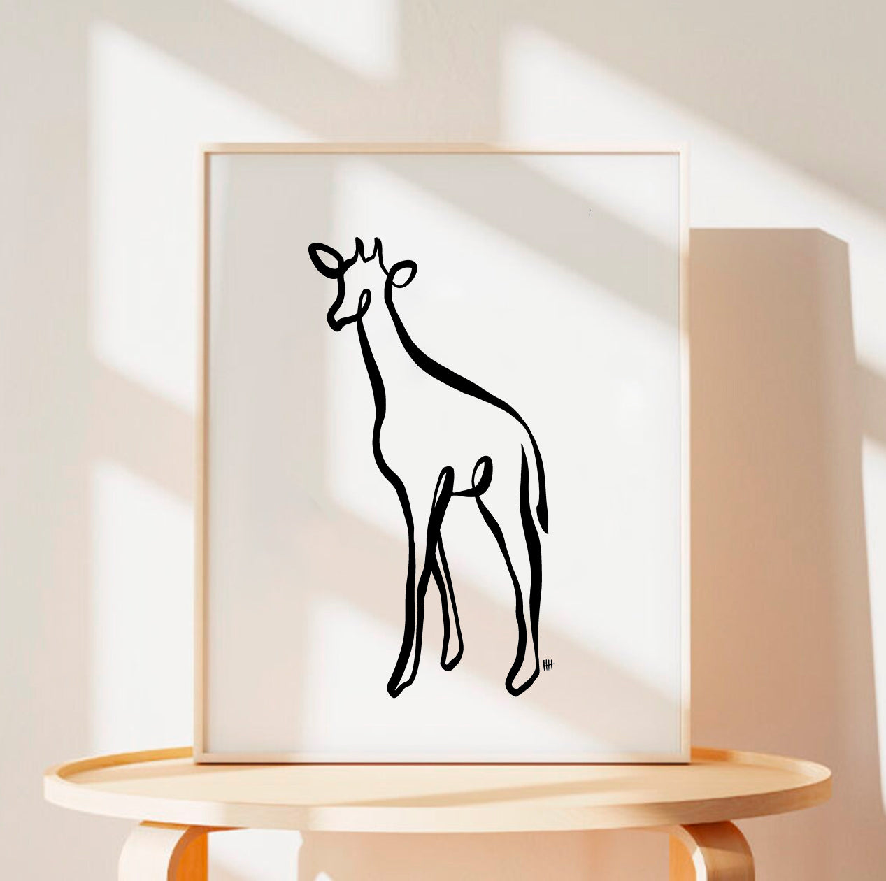 The Giraffe - Art Print