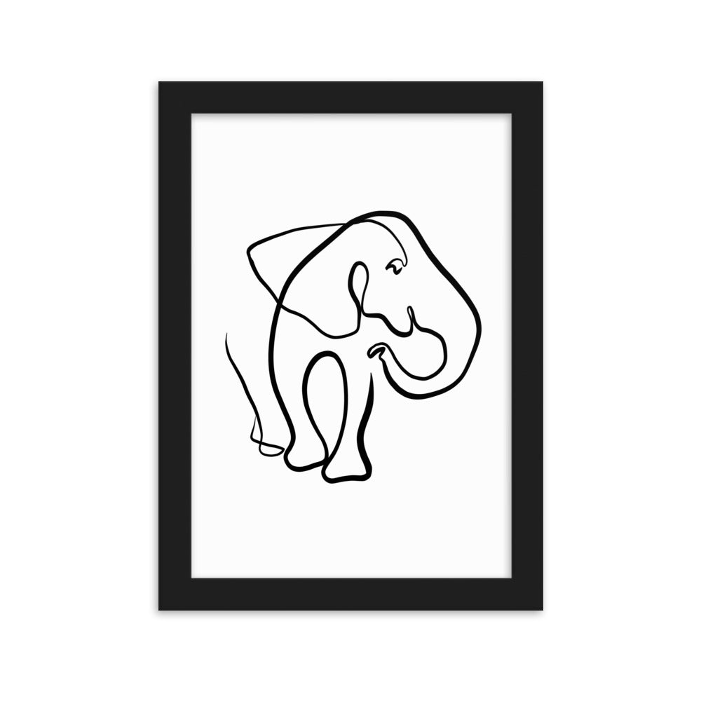 The Elephant I - Framed Art Print