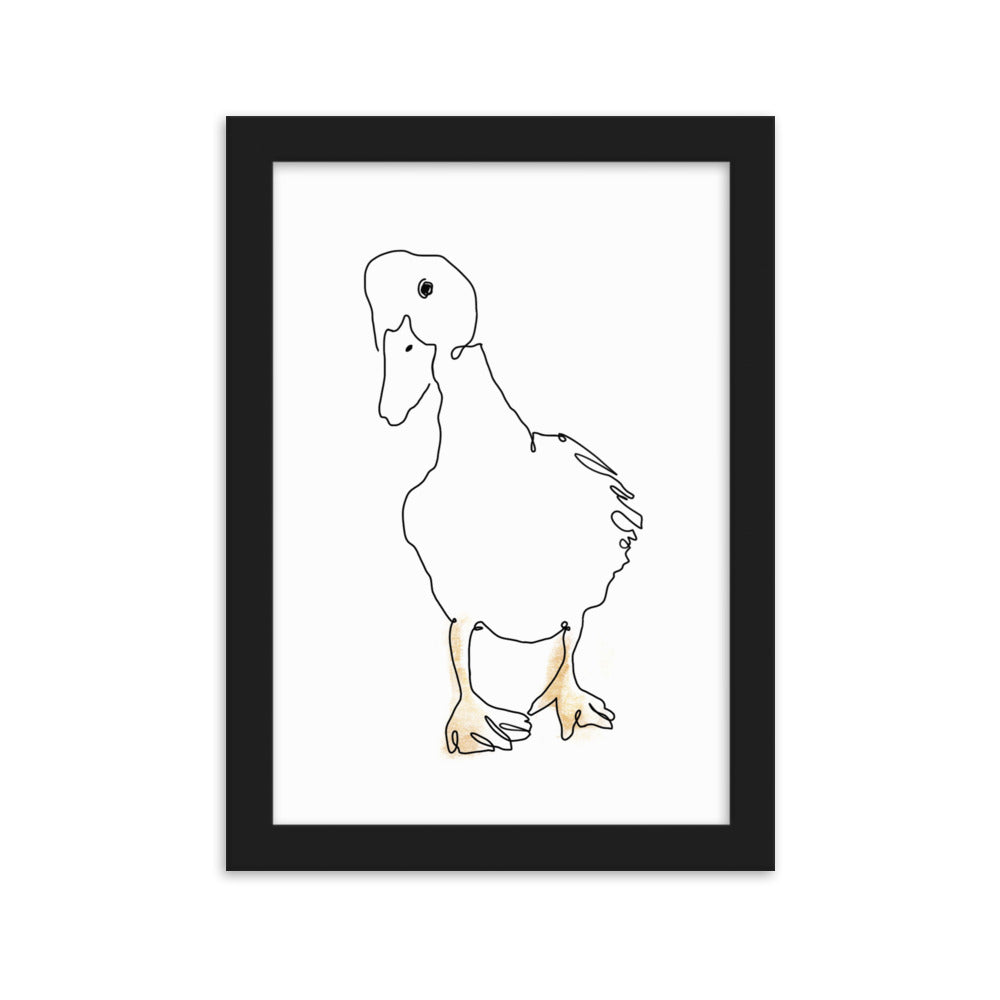 The Duck - Framed Art Print