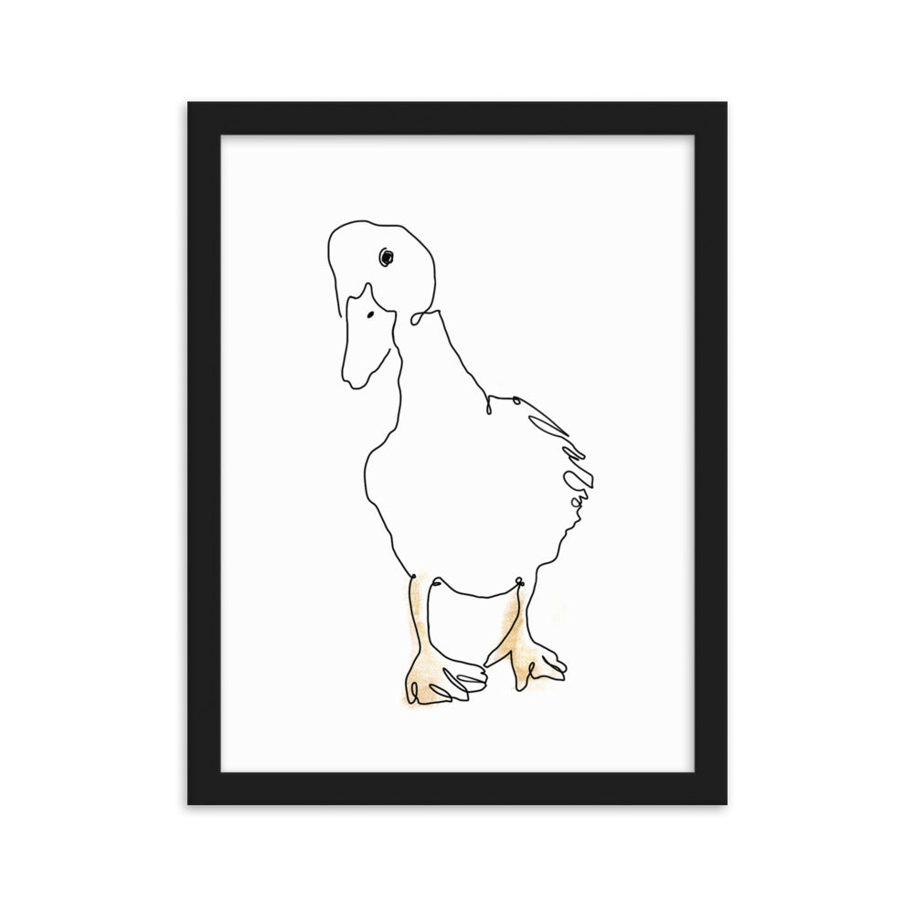 The Duck - Framed Art Print