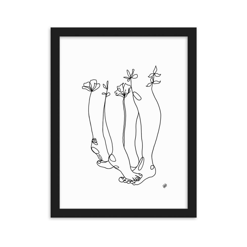 Tippy Toes - Framed Art Print