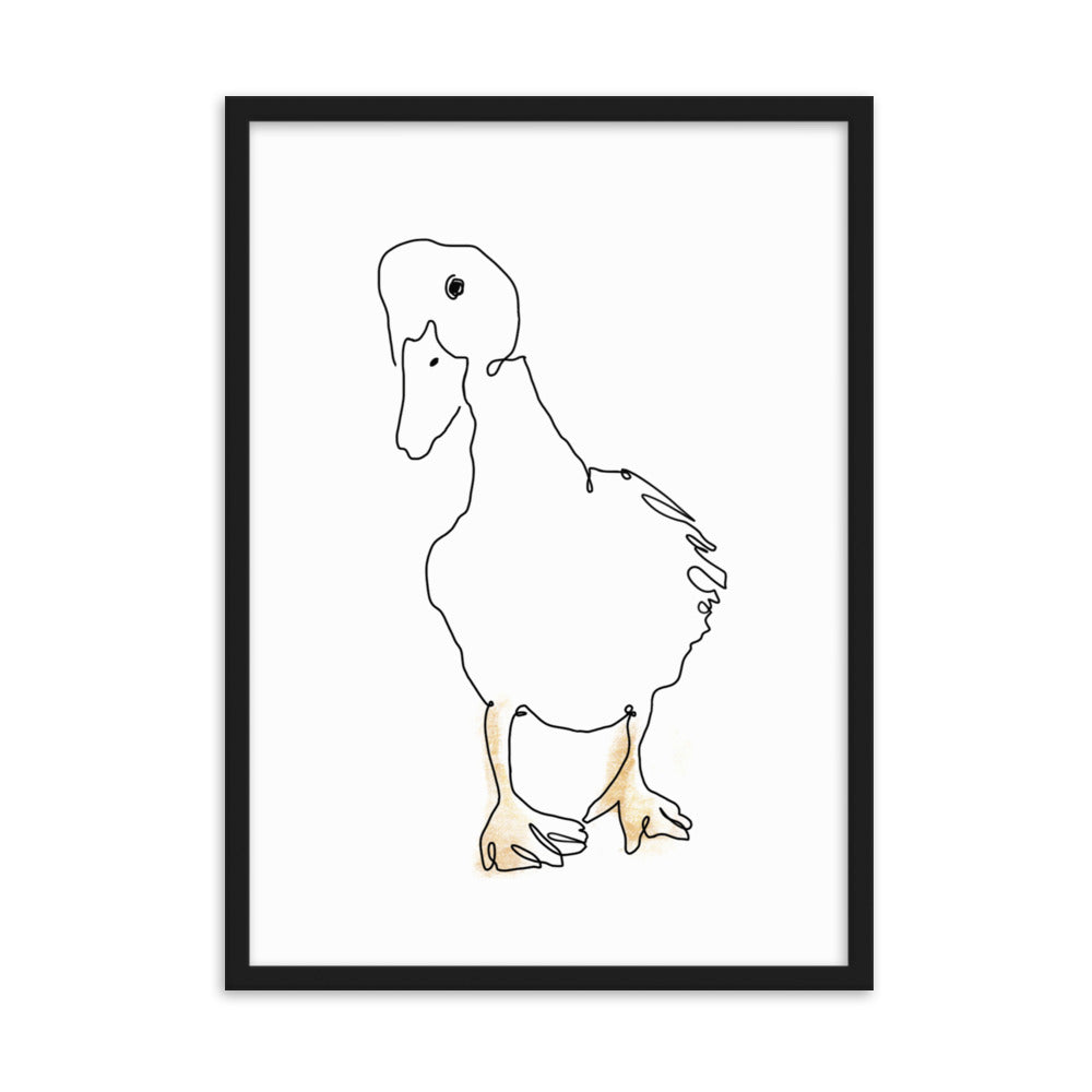 The Duck - Framed Art Print