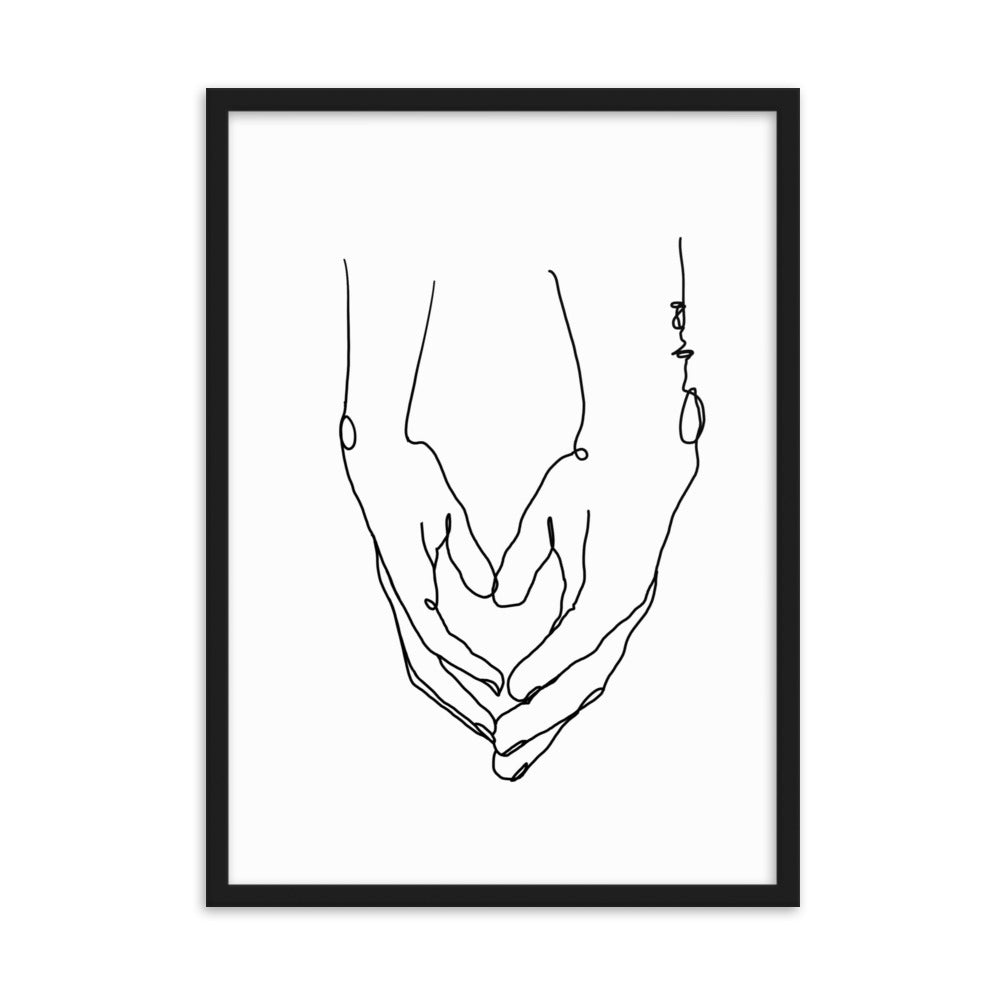 Heart in Your Hands - Framed Art Print