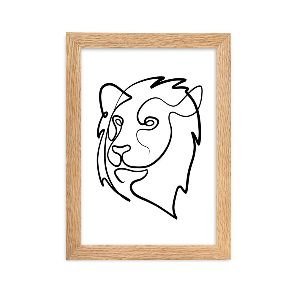 The Lion - Framed Art Print