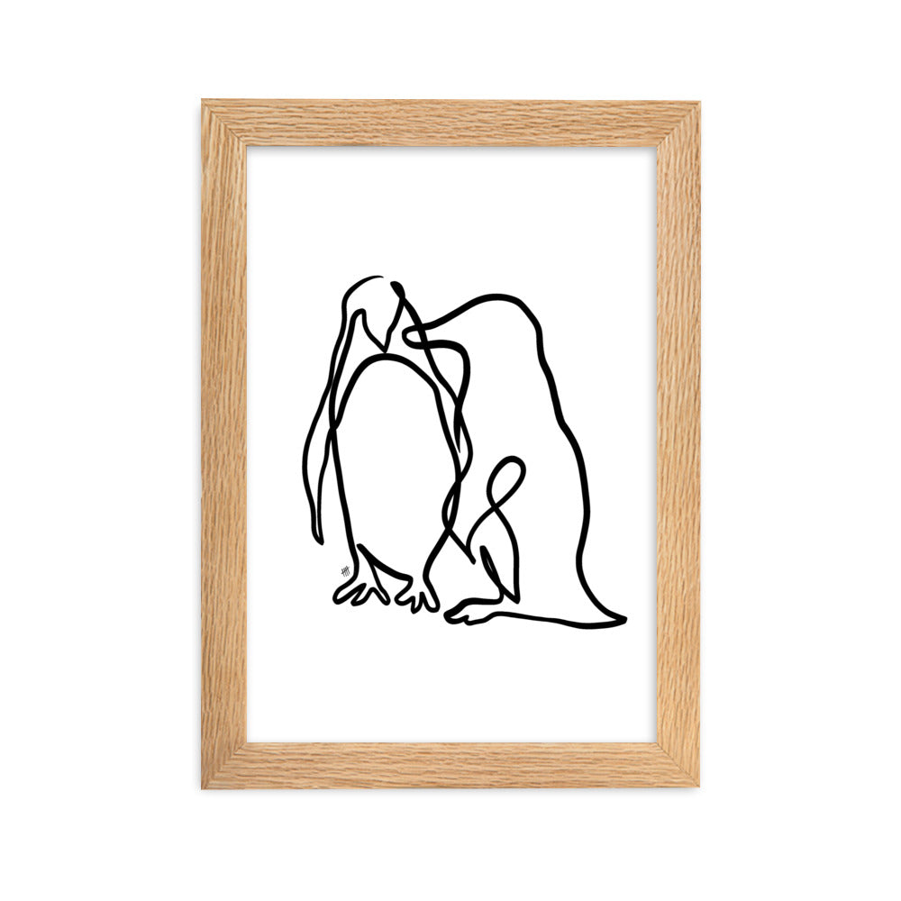The Penguins - Framed Art Print