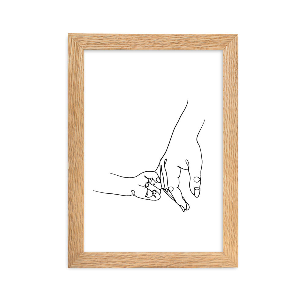 Mother and Daughter - Framed Art Print