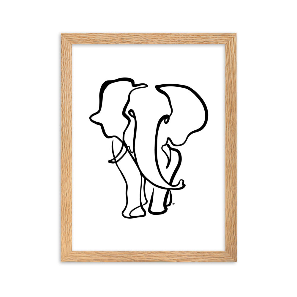The Elephant II - Framed Art Print