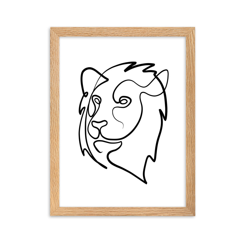 The Lion - Framed Art Print
