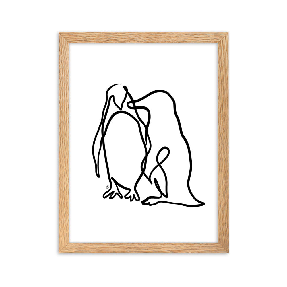 The Penguins - Framed Art Print