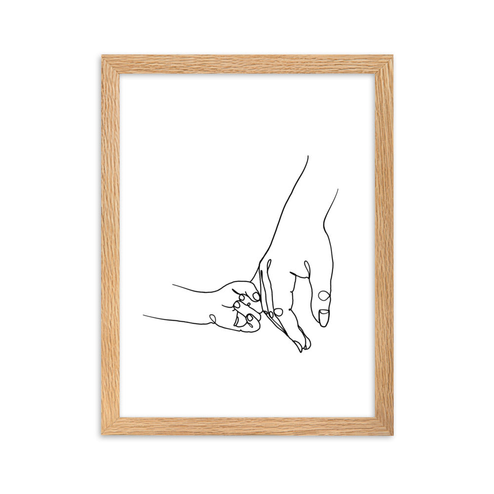 Mother and Daughter - Framed Art Print