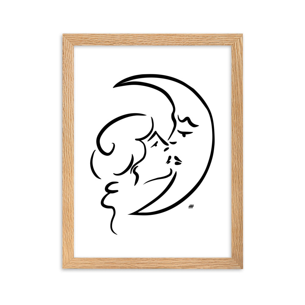 The Moon and I - Framed Art Print