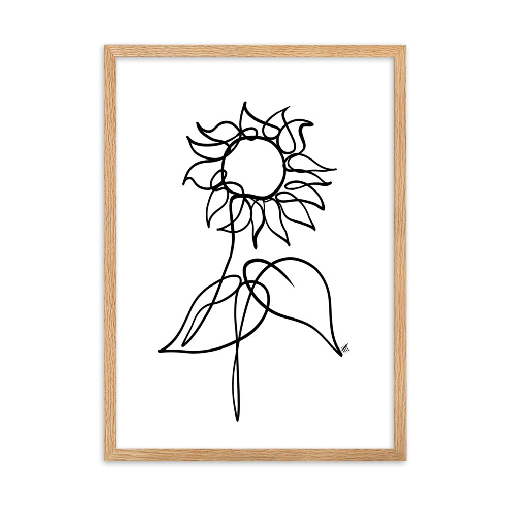 The Sunflower - Framed Art Print