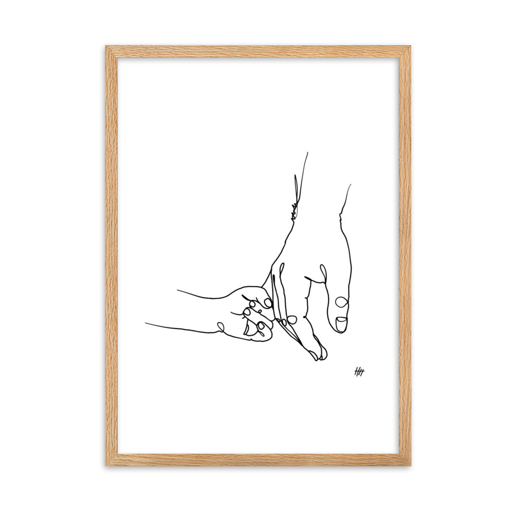Father and Daughter - Framed Art Print