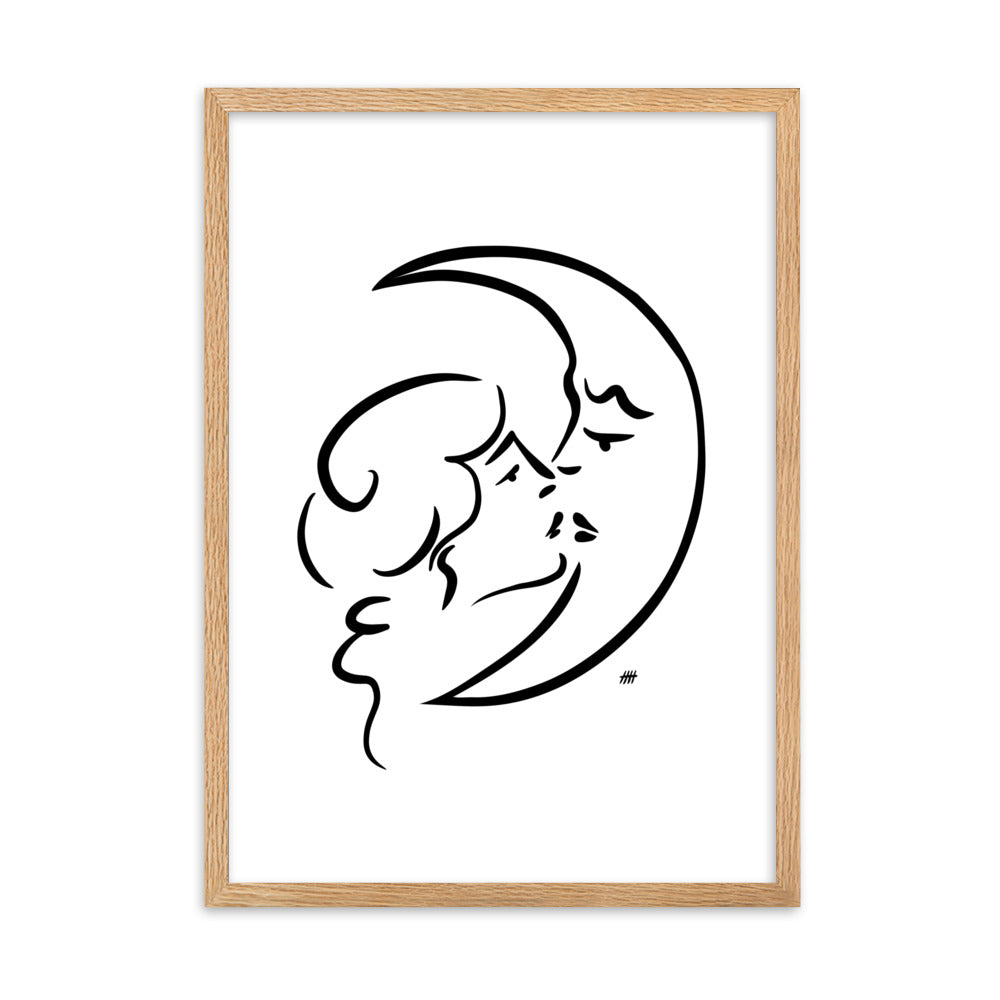 The Moon and I - Framed Art Print