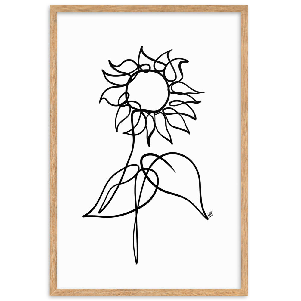 The Sunflower - Framed Art Print