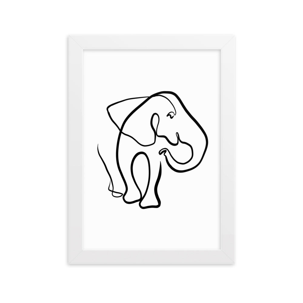 The Elephant I - Framed Art Print
