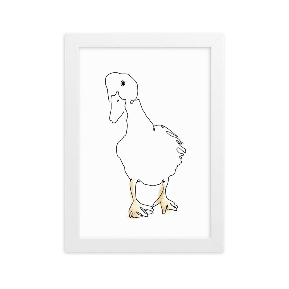 The Duck - Framed Art Print