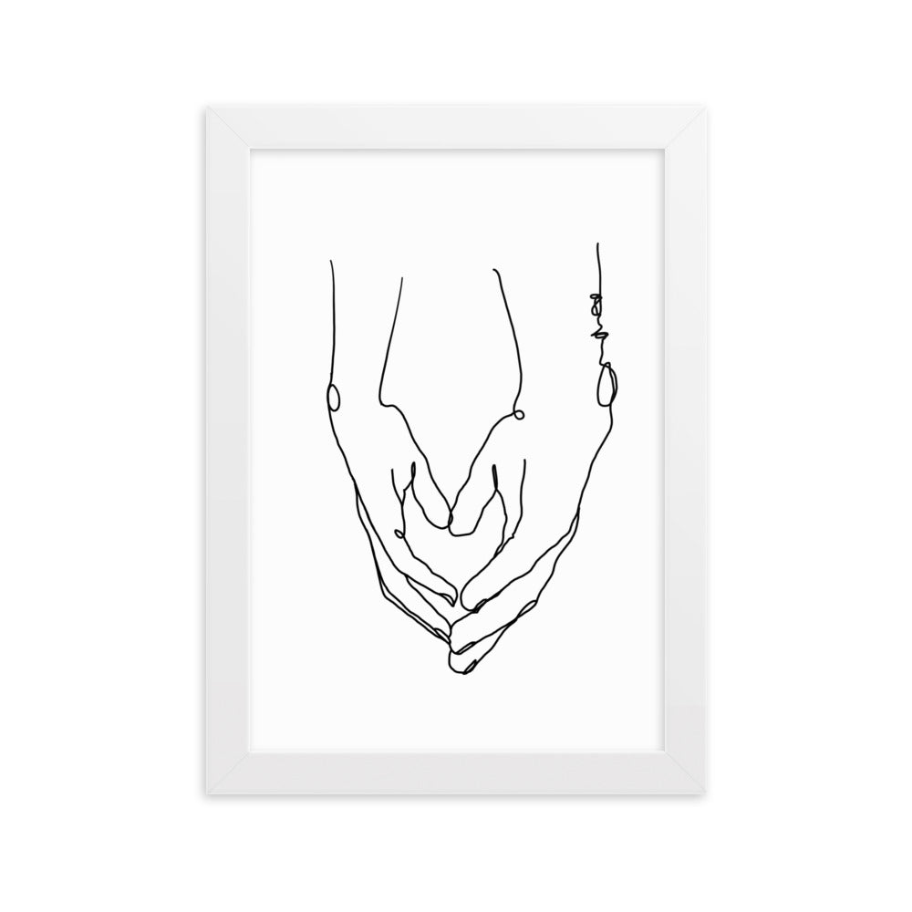 Heart in Your Hands - Framed Art Print