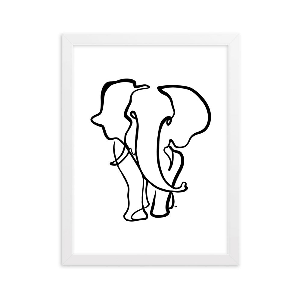 The Elephant II - Framed Art Print