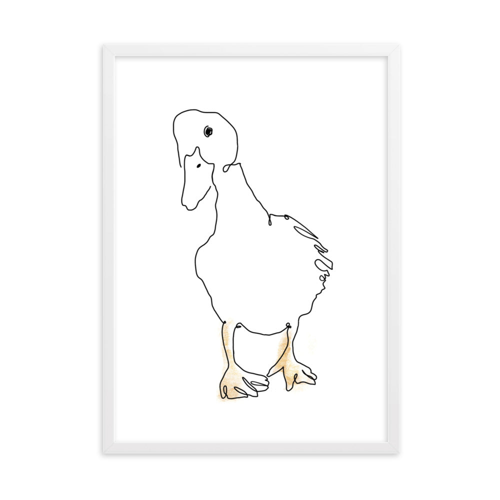 The Duck - Framed Art Print
