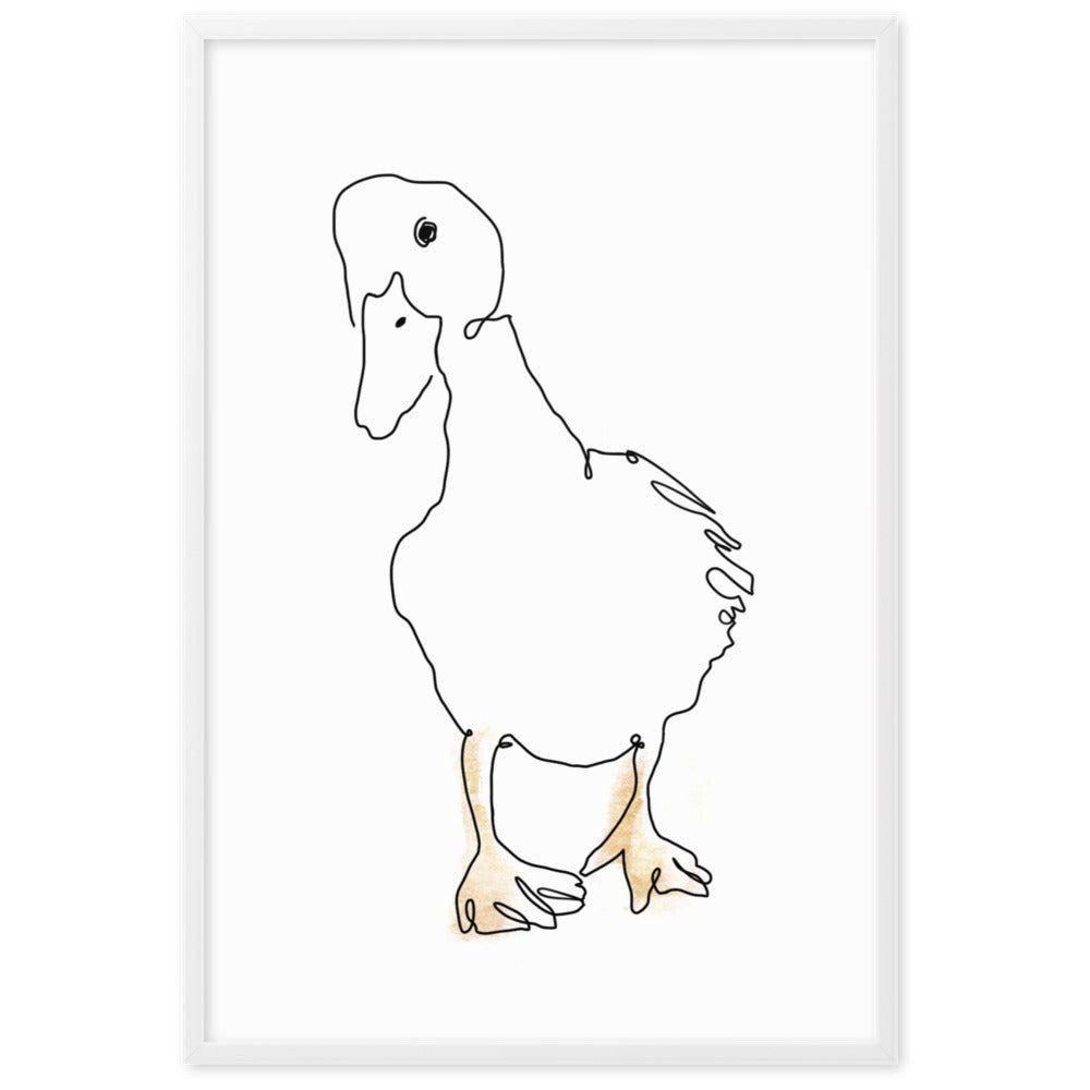 The Duck - Framed Art Print