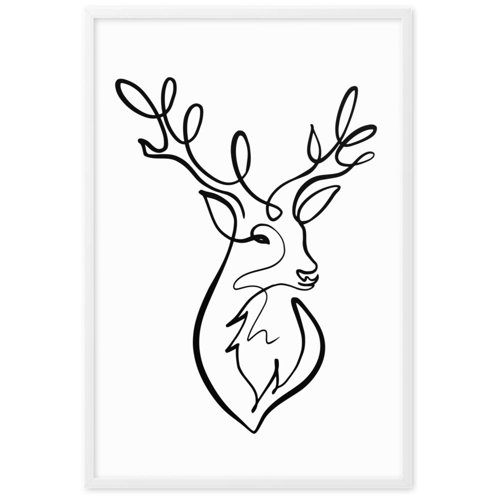 The Stag - Framed Art Print