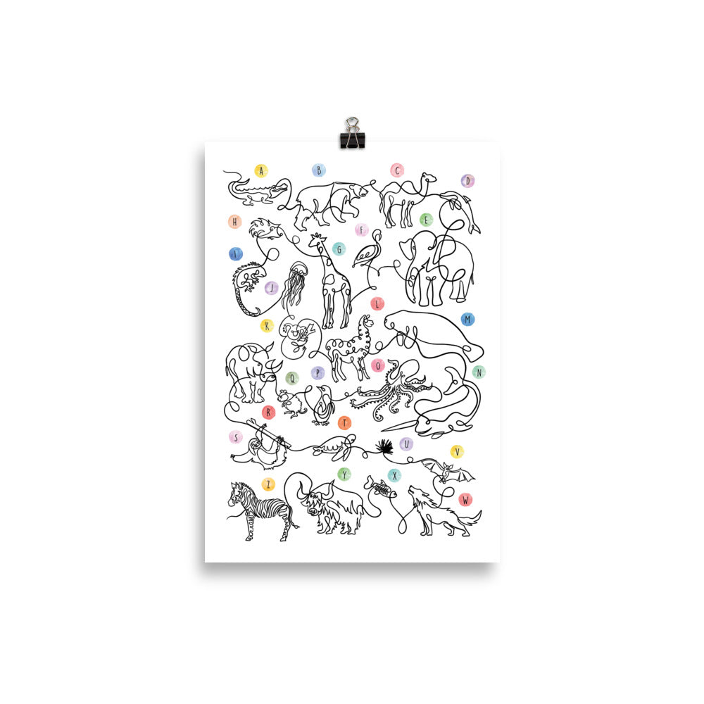The Animal Alphabet - Art Print