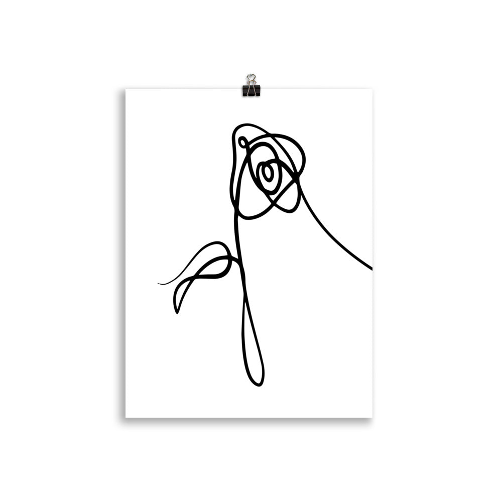Love Yourself (BTS) – Rose Flower – Art Print