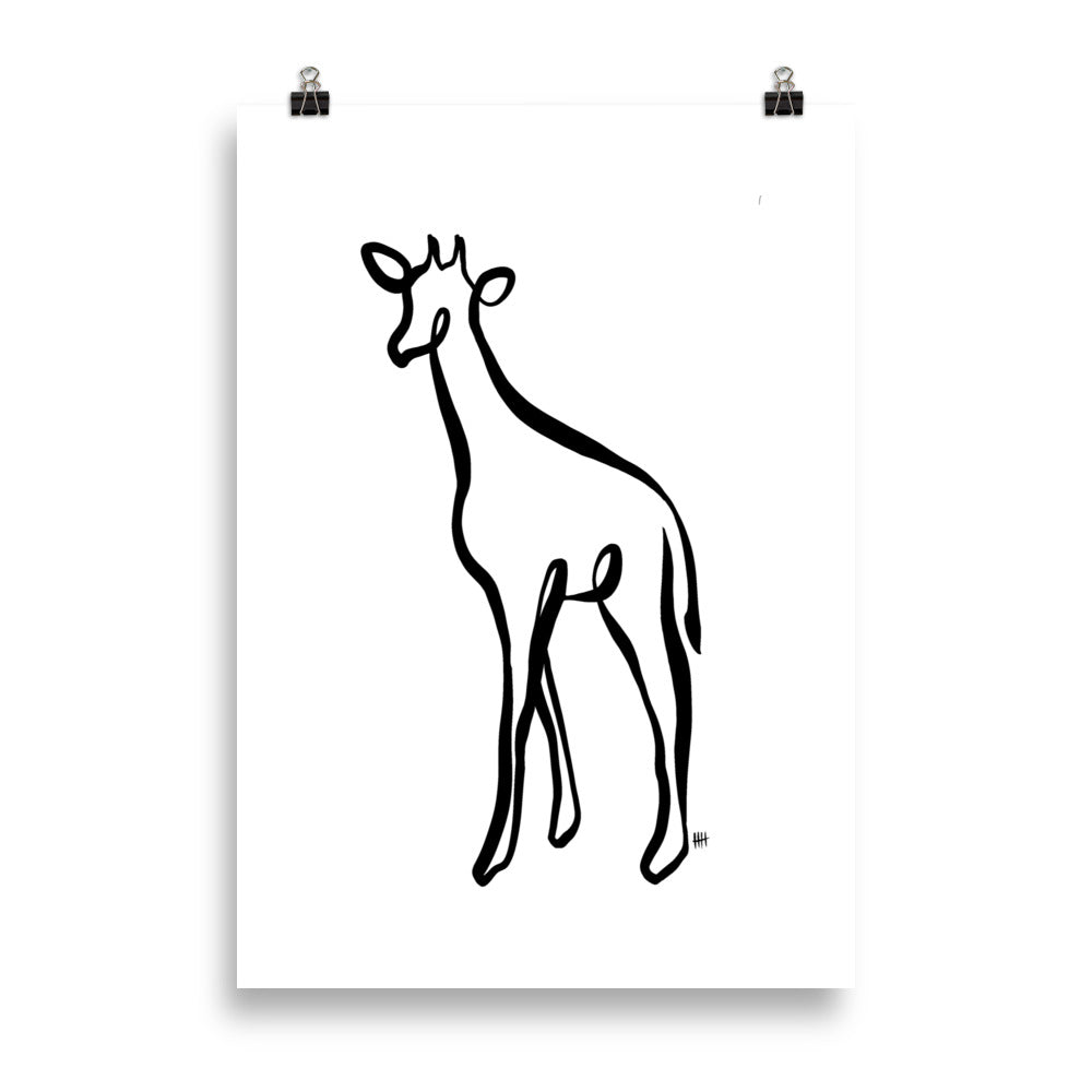 The Giraffe - Art Print